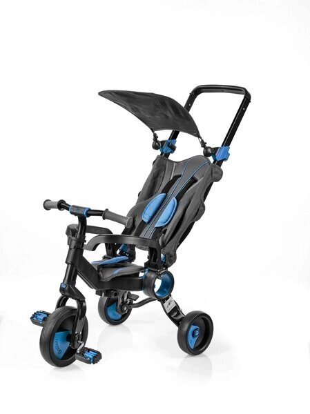 Трехколесный велосипед Galileo STROLLCYCLE BLACK cиний - гарантия