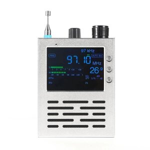 1.2 TEF6686 Полный Стандарты FM/MW/коротковолновый HF/LW Радио Приемник + 3,2 дюйма LCD +3000 мАч Батарея + металл Чехол