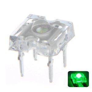 100 ШТ. 3 ММ Зеленый Ультра яркий Прозрачный Круглый Топ Объектив Светоизлучающий LED Диод Лампа Вода Прозрачная Лампа 3