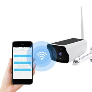 1080P HD WIFI Солнечная Безопасность IP камера Беспроводное ночное видение PIR Тревога движения IP67