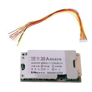 10S 30A 36V Lithium Батарея BMS Заряжать Board с защитным балансиром Электрический велосипед Скутер BMS PCM 10S BMS Бала