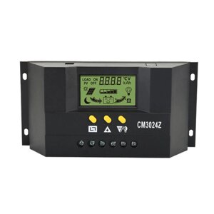 12 В 24 В 30A PWM Солнечная Контроллер заряда LCD Дисплей Уличное освещение Солнечная Контроллер панели