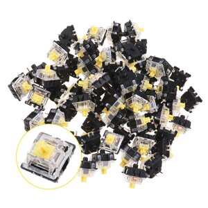 120PCS Pack 3Pin Gateron Линейный желтый переключатель Клавиатура Переключатель для Механический Gaming Клавиатура