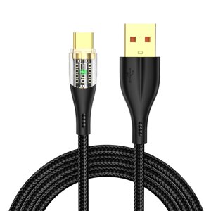 120 Вт USB-A-Тип-C Кабель для быстрой зарядки и передачи данных Медь Core Line 1M/2 м длиной для Huawei Mate50 для Samsu