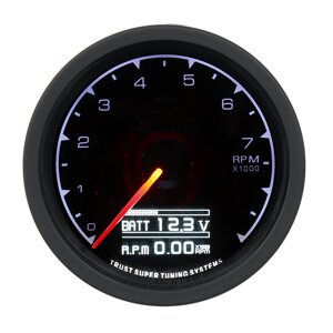 12V 2.5" 62MM 7 Color Multi D/A LCD Digital Display Tachometer Gauge с датчиком