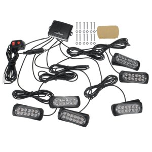 12V/24V 4/6 12 LED мигающий световой стробоскопный фонарь автомобиля грузовика восстановления янтарный маяк и водонепрон