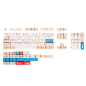 134 Keys Soymilk PBT Keycap Set Cherry Profile Sublimation Custom Keycaps для клавиатур Механический