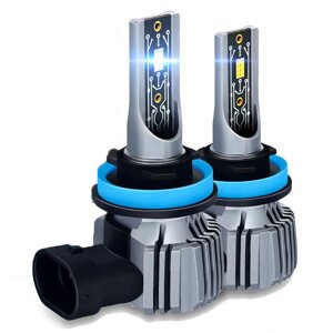 2 шт. DC9-16V универсальный Авто LED фар 32800LM H4 H7 LED лампа 3570 чип 90 Вт противотуманные фары IP67 Водонепроницае