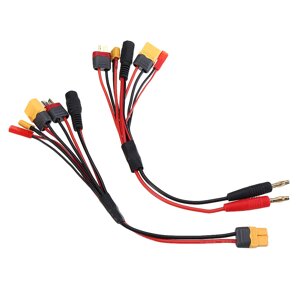 20см 20AWG 4,0 мм Banana Plug - XT60 XT30 DC5,5 T Plug Кабель-адаптер зарядного устройства для IMAX B6 ISDT Зарядное уст