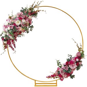 2 м Свадебное подставка для цветов арка круглая железная дверь для вечеринки Сад металлическая опора декор