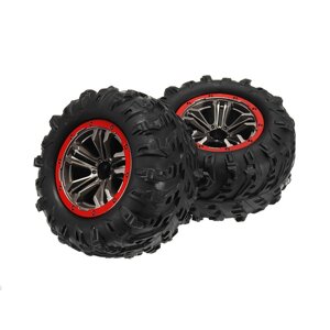 2PCS hub wheel rim & tyres для 9125 1/10 2.4G 4WD RC авто parts no. 25-ZJ02