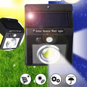37 COB LED Солнечная Light PIR Motion Датчик Безопасность На открытом воздухе Gardern Wall Лампа