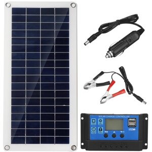 40W 12V Solar Panel Kit 60A/100A Battery Charger Controller Camping RV Caravan Boat