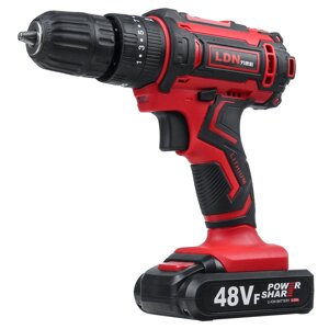 48VF Cordless Electric Воздействие Дрель Rechargeable Drill Screwdriver W/ 1 or 2 Li-ion Battery