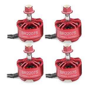 4X Racerstar 2207 BR2207S Fire Edition 1600KV 2200KV 2500KV 3-6S Бесколлекторный мотор для набора рамок РУ Дрона