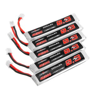 5Pcs URUAV 3.8V 300mAh 40 / 80C 1S HV 4.35V PH2.0 Lipo Батарея для Happymodel Mobula6 Eachine TRASHCAN Snapper6 7 Mobula