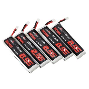 5Pcs URUAV 3.8V 550mah 50 / 100C 1S HV 4.35V PH2.0 lipo батарея для emax tinyhawk kingkong / LDARC TINY tinyhawk S eachi