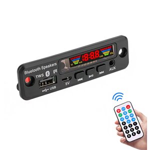 5V Bluetooth 5,0 декодер MP3 LED Spectrum Дисплей APE декодирование без потерь TWS Поддержка FM USB AUX EQ Авто аксессуа