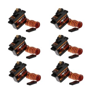 6PCS Emax ES08MDII Metal Digital Micro Сервопривод для RC-самолета