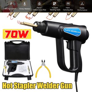 70W Hot Stapler Plastic Welding Machine Car Bumper Repair Kit Plier 4 Wave Staples Welding Repairing Machine Welder Repa