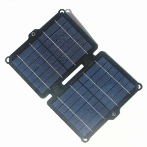 8W 5V EТФЭ Солнечная Панельное зарядное устройство Складное Сумка Зарядное устройство Power Bank для мобильного телефона