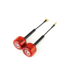 A Pair Rush Cherry RHCP MMCX Right Angle 1.2dBi 5.8Ghz FPV Racing Антенна for RC Drone