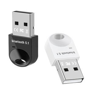 Адаптер USB Bluetooth 5.1 Mini Wireless Bluetooth Аудио ключи Приемник Передатчик поддерживает Win8.1/10/11 win7