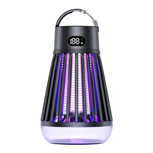 AGSIVO Cordless LED Digital Дисплей Electric Mosquito Bug Zapper Mosquito Killing Лампа Fly Trap Camp Лампа с аккумулято