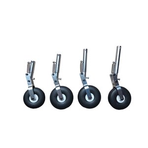 Aluminum Alloy Retractable Landing Gear With Spring for MTD Flying Wing RC Airplane