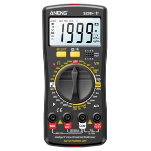 ANENG SZ08 Digital Мультиметр Ultra-thin Storage Professional Multimetro Auto Voltmeter AC DC 220V Сопротивление Handhol