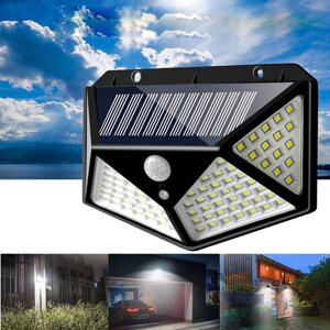 ARILUX 100 LED Солнечная Powered PIR Motion Датчик Настенный светильник На открытом воздухе Сад Лампа 3 режима