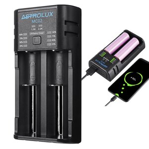 Astrolux MC02 2 in1 USB Charging Mini Батарея Зарядное устройство Портативный аккумулятор для мобильного телефона Ток Д