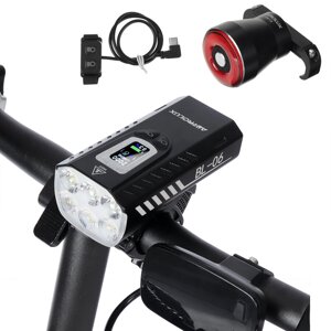 Astrolux BL06 3 + 3 светодиода Велосипедная фара 2000 лм Двойной дальний свет 10000 мАч Телефон Power Bank Велосипедный