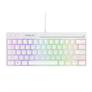 AULA F3061 61 клавиша RGB Проводная мембрана Gaming Клавиатура Интерфейс USB для ПК/ноутбука Слот для телефона Экономия