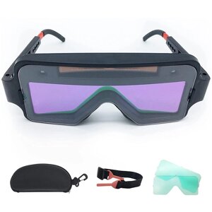 Automatic Darkening Dimming Welding Glasses Anti-glare Argon Arc Welding Glasses Welder Eye Protection Goggles Tools