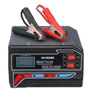 AUTSOME 12V/24V Automobile Motorcycle Universal Electric Car Battery Charger