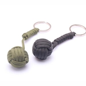 B039 Защита от обезьяны безопасности кулак стальной шарик подшипника самозащитой выживание строп ключевой цепи Blac