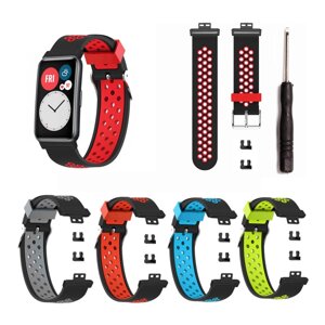 Bakeey Многоцветные удобные с защитой от пота Soft Силиконовый Часы Стандарты Замена ремешка для Huawei Watch Fit
