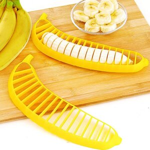 Банан Тесак Banana Cutter Измельчитель Фруктовый салат Мороженые с фруктами Chopper Кухня Фруктовый салат инструмент Всп