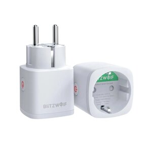 БлицВольф БВ-ШП13 ZΙgBee 3.0 Smart WIFI Разъем 16A 110-260V EU Plug Приложение для измерения электроэнергии Дистанционн