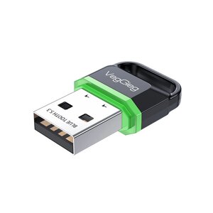 Bluetooth-адаптер VegGieg 5.3 USB Bluetooth Dongle Беспроводной приемопередатчик для ПК Телефонный динамик Мышь Клавиату