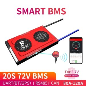 DALY BMS 20S 72V 80A 100A 120A 18650 smart li-ion bluetooth 485 к USB-устройству CAN NTC UART togther lion lifepo4 LTO а