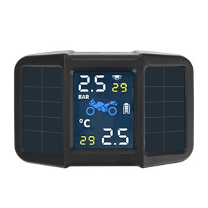 Давление в шинах мотоцикла TPMS Монитор LCD Дисплей Температура Мониторing Система сигнализации USB зарядный двигатель