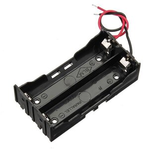 DIY DC 7.4V 2 Слот Двойные серии18650 Держатель батареи Коробка батареи с 2 проводами ROHS Сертификат