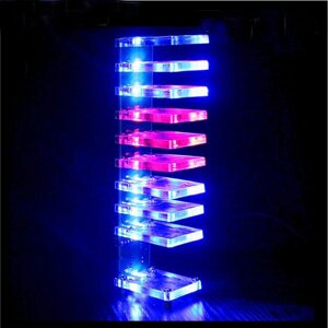 DIY Dream Crystal Electronic Column Light Cube LED Music Voice Spectrum Набор