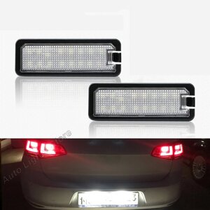 Для VW gti golf 4 5 6 7 MK4 MK5 MK6 MK7 passat B7 CC EOS 2PCS LED номерной знак света с canbus