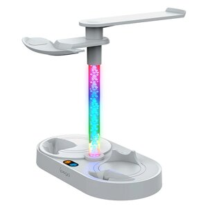 Для PS5 VR2 Megnetic Absorbment Charging Stand with RGB Light VR Headset Геймпад Stroage Дисплей Mount Bracket Charger