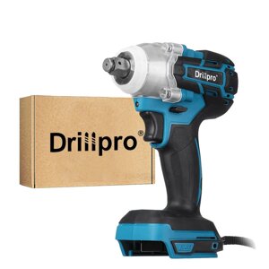 Drillpro 18 В 0-3200 об/мин Аккумуляторный ударный Гаечный ключ Драйвер Бесколлекторный мотор С Светодиодный Электрическ