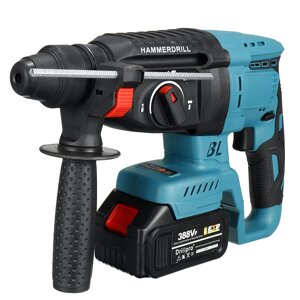 Drillpro 18v Brushless Cordless Rechargable Electric Hammer SDS Impact Drill Hammer Fir Makiita