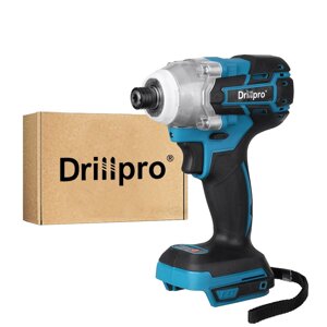 Drillpro 18V 520Nm Cordless Бесколлекторный Impact Electric Отвертка Бесступенчатая перезаряжаемая отвертка, адаптирован